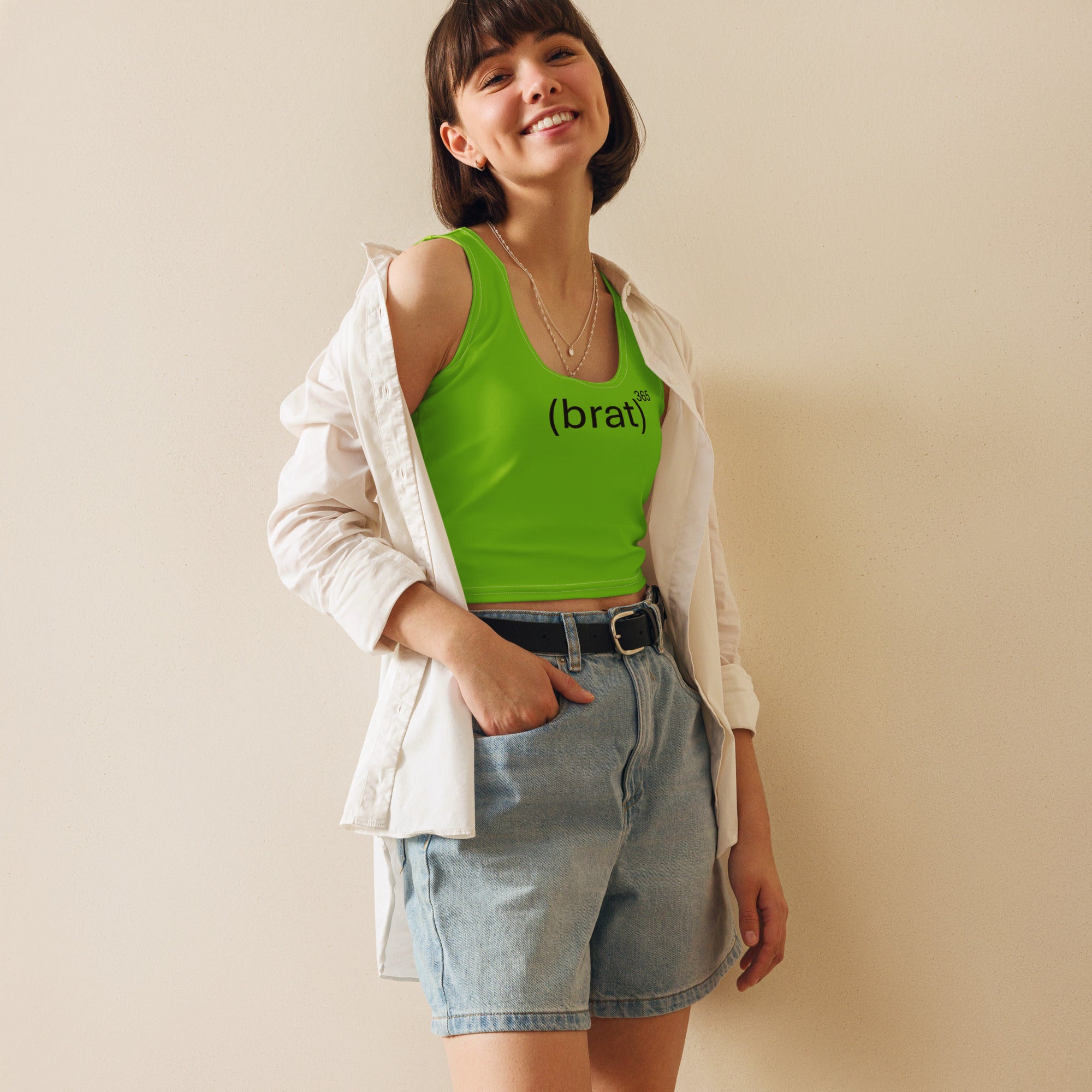 girls-brat-crop-top-sleeveless-gym-crop-top-streetwear-tee-brat-green-brat365-wickedyo 2